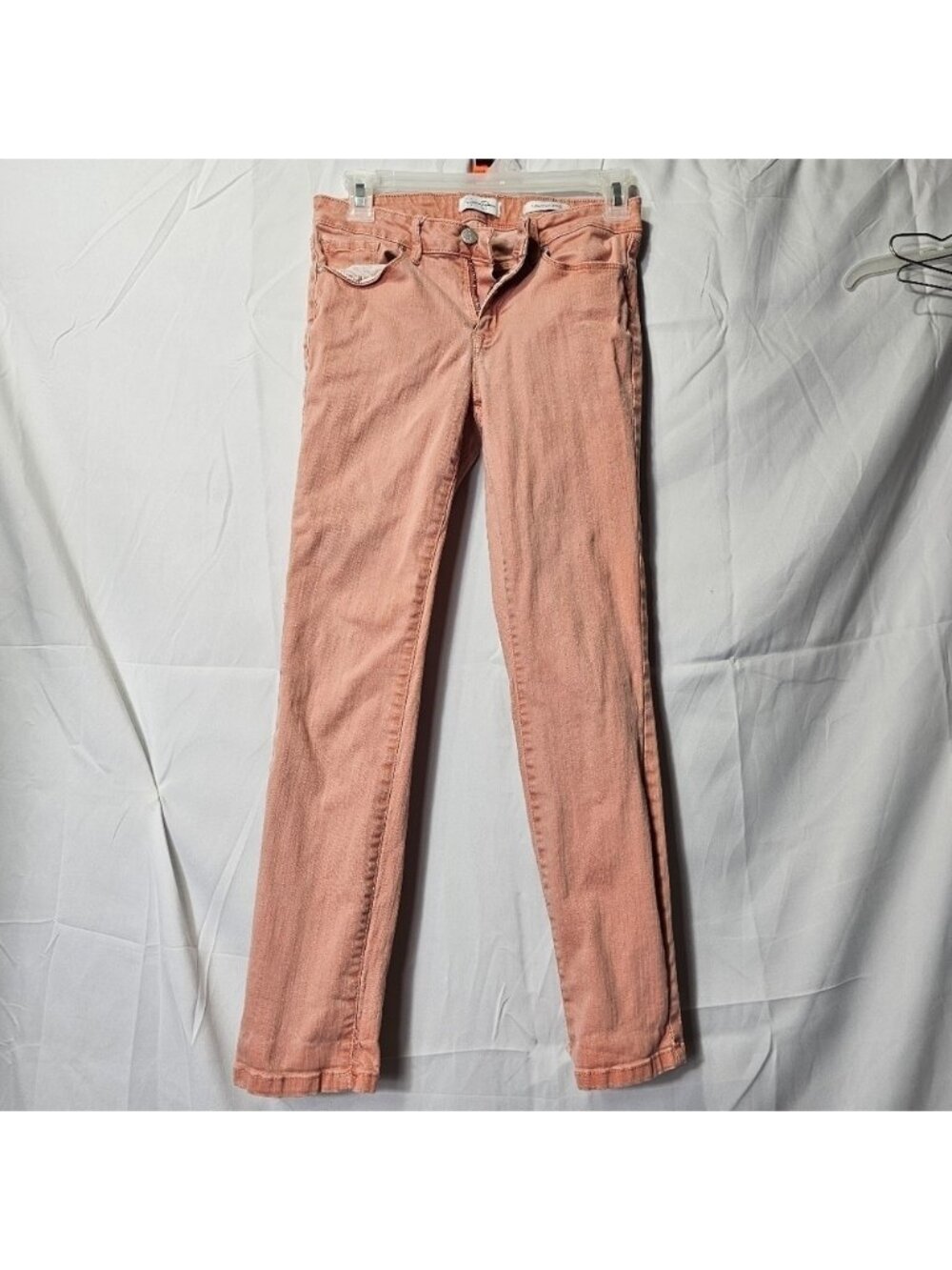 Jessica Simpson rolled crop skinny jeans canyon pink